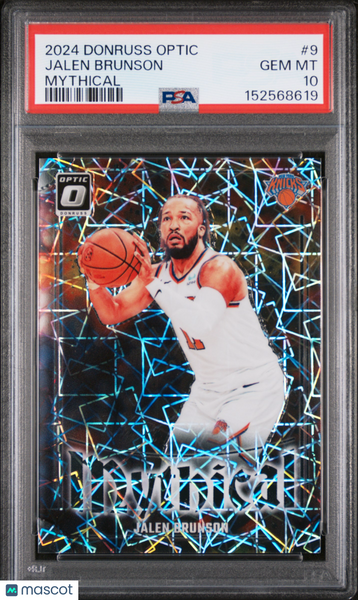 Jalen Brunson - 2024-25 Panini Donruss Optic Mythical Case Hit PSA 10