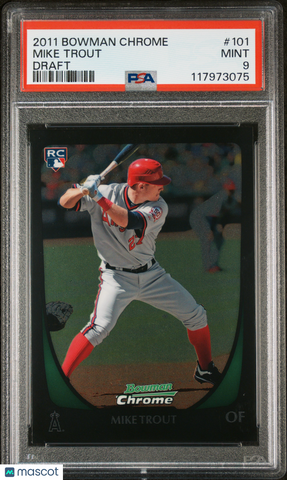 Mike Trout - 2011 Bowman Chrome Draft PSA 9