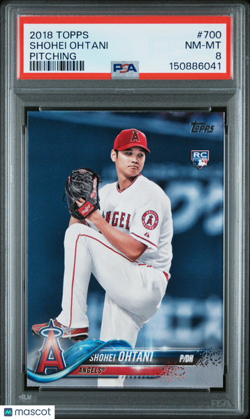 Shohei Ohtani - 2018 Topps Pitching Rookie #700 PSA 8