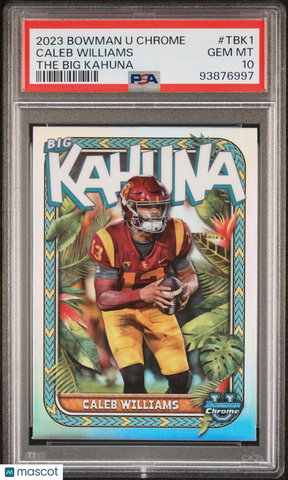 Caleb Williams - 2023 Bowman University Chrome The Big Kahuna PSA 10
