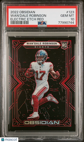 Wan’Dale Robinson - 2022 Panini Obsidian Electric Etch Red PSA 10