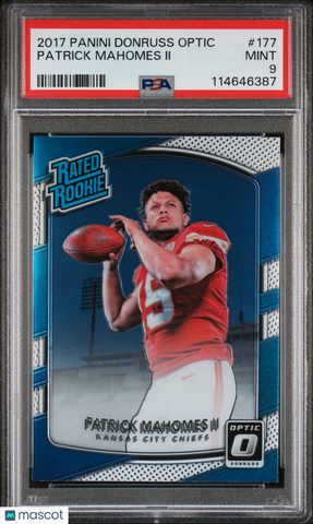 Patrick Mahomes II - 2017 Panini Donruss Optic PSA 9