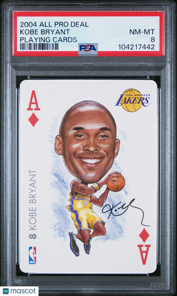 Kobe Bryant - 2004 All Pro Deal Playing Cards PSA 8