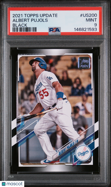 Albert Pujols - 2021 Topps Update Black PSA 9 21/70