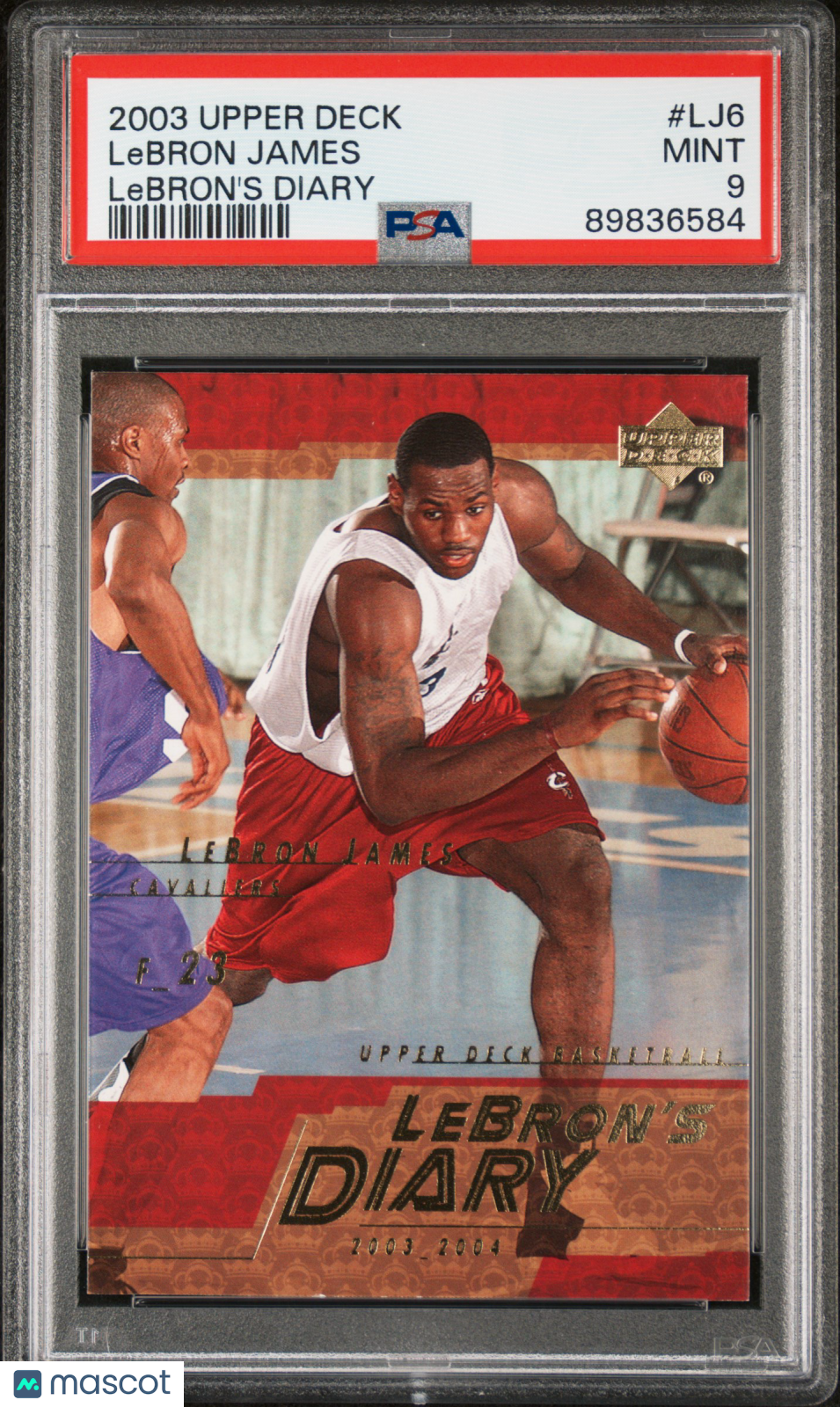 LeBron James - 2003 Upper Deck Lebron's Diary PSA 9