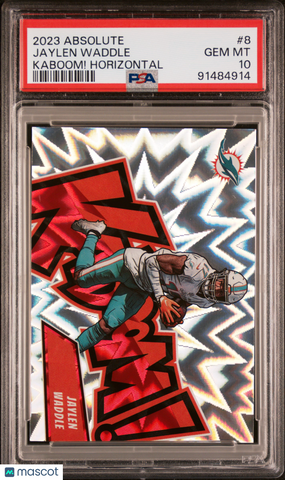 Jaylen Waddle - 2023 Panini Absolute Kaboom! Horizontal PSA 10
