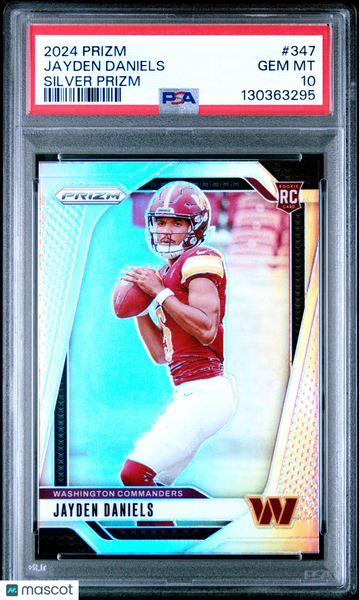 Jayden Daniels - 2024 Panini Prizm Silver PSA 10 Rookie
