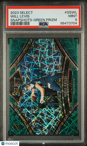Will Levis - 2023 Panini Select Snapshots Green Prizm PSA 9