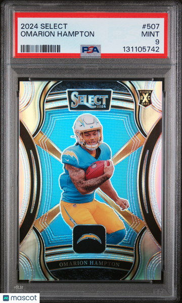 Omarion Hampton - 2024 Panini Select PSA 9