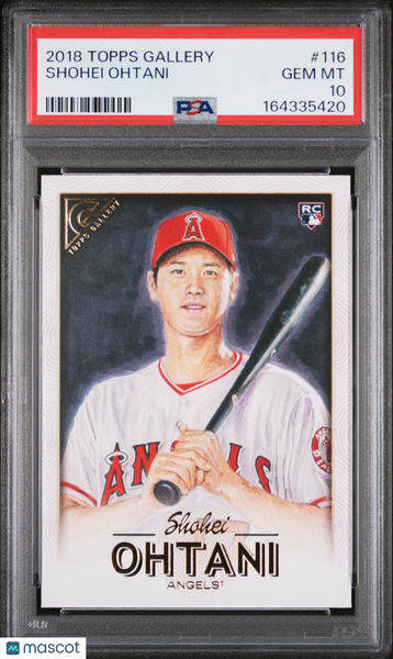 Shohei Ohtani - 2018 Topps Gallery Rookie #116 PSA 10