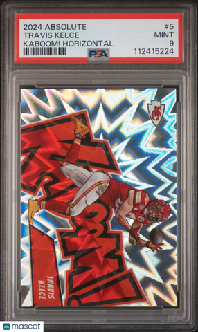 Travis Kelce - 2024 Panini Absolute Kaboom! Horizontal PSA 9