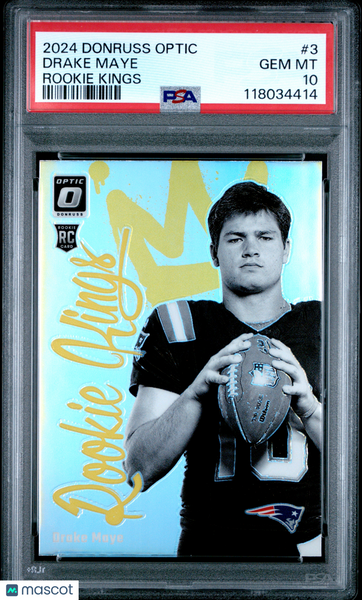 Drake Maye - 2024 Panini Donruss Optic Rookie Kings PSA 10