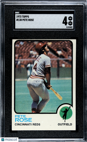 Pete Rose - 1973 Topps #130 SGC 4