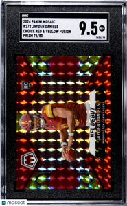 Jayden Daniels - 2024 Panini Mosaic Choice Red & Yellow SGC 9.5 75/80