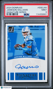 Jameson Williams - 2024 Panini Donruss Signature Series PSA 9