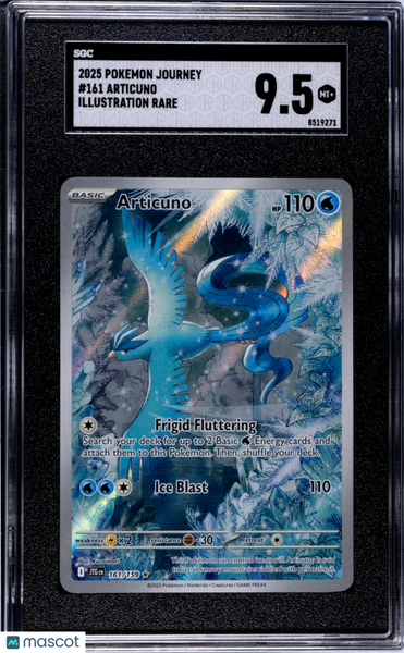 2025 Pokemon Journey Together Articuno #161 SGC 9.5