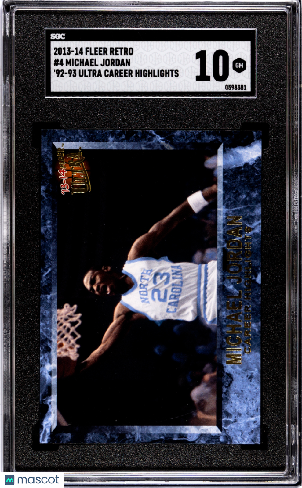 Michael Jordan - 2013 Fleer Retro '92 93 Ultra Career Highlights SGC 10