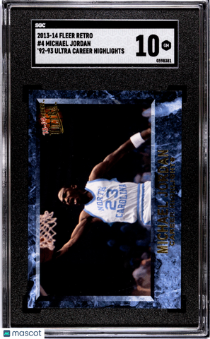 Michael Jordan - 2013 Fleer Retro '92 93 Ultra Career Highlights SGC 10