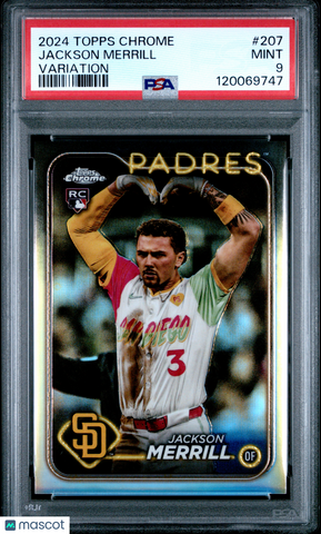Jackson Merrill - 2024 Topps Chrome Variation PSA 9