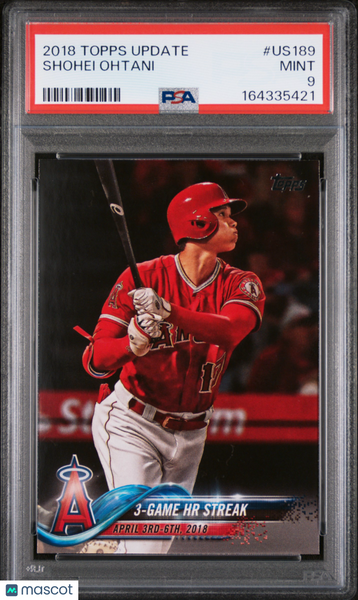 Shohei Ohtani - 2018 Topps Update Rookie #US189 PSA 9
