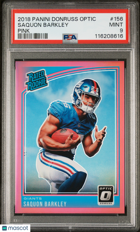 Saquon Barkley - 2018 Panini Donruss Optic Pink PSA 9