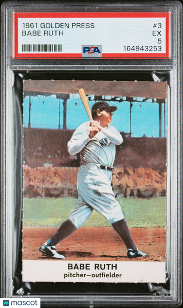 Babe Ruth - 1961 Golden Press PSA 5