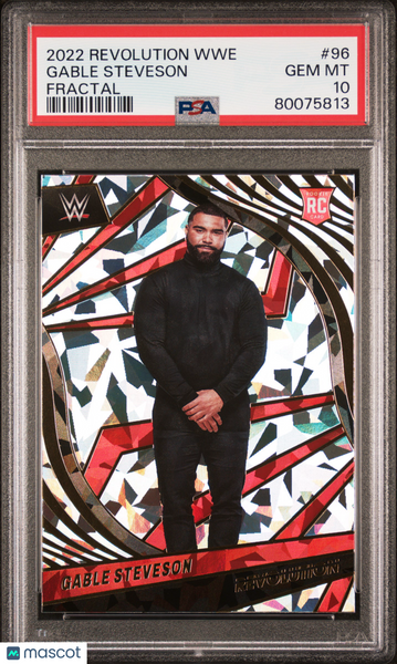Gable Steveson - 2022 Panini Revolution WWE Fractal PSA 10