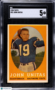 John Unitas - 1958 Topps SGC 5