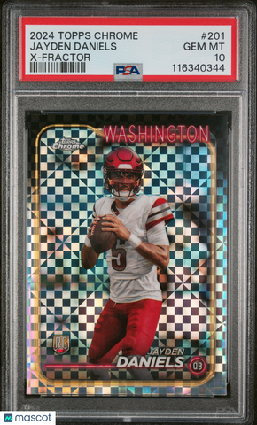 Jayden Daniels - 2024 Topps Chrome X Fractor PSA 10
