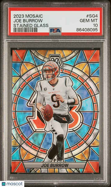 Joe Burrow - 2023 Panini Mosaic Stained Glass PSA 10