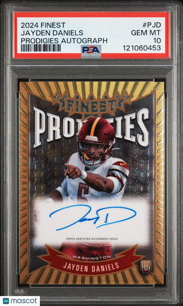Jayden Daniels - 2024 Topps Finest Prodigies Autographs PSA 10