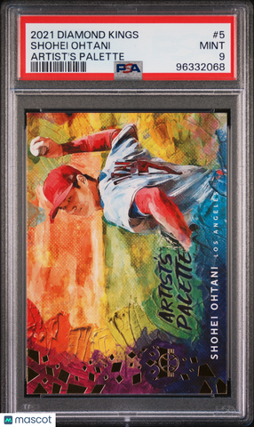 Shohei Ohtani - 2021 Panini Diamond Kings Artist's Palette PSA 9