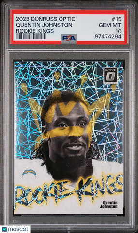 Quentin Johnston - 2023 Panini Donruss Optic Rookie Kings PSA 10