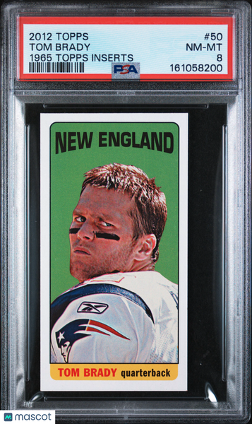 Tom Brady - 2012 Topps 1965 Topps Inserts #50 PSA 8