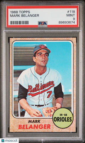 Mark Belanger - 1968 Topps PSA 9