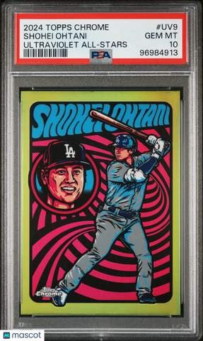 Shohei Ohtani - 2024 Topps Chrome Ultraviolet All-Stars PSA 10