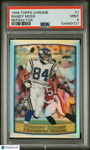 Randy Moss - 1999 Topps Chrome Refractor PSA 9