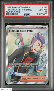 2025 Pokemon Dri EN-Destined Rivals Team Rocket's Petrel #226