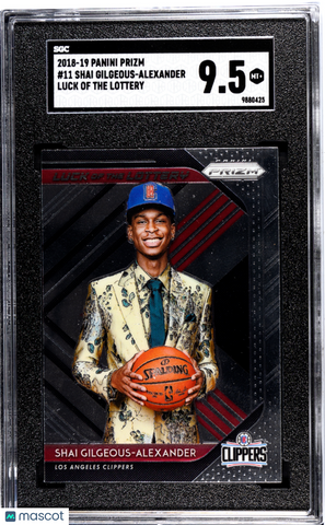 Shai Gilgeous-Alexander - 2018 Panini Prizm Luck Of The Lottery SGC 9.5