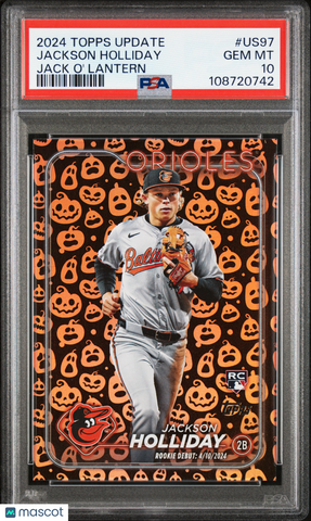 Jackson Holliday - 2024 Topps Update Jack O' Lantern PSA 10