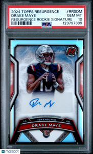 Drake Maye - 2024 Topps Resurgence Resurgence Rookie Signatures PSA 10