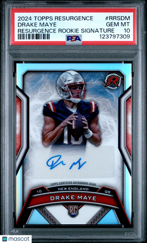 Drake Maye - 2024 Topps Resurgence Resurgence Rookie Signatures PSA 10