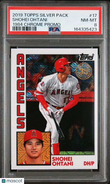 Shohei Ohtani - 2019 Topps Silver Pack 1984 Chrome Promo #17 PSA 8