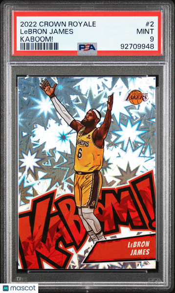 LeBron James - 2022 Panini Crown Royale Kaboom! PSA 9