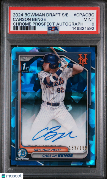 Carson Benge - 2024 Bowman PSA 9 153/199
