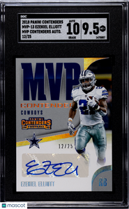 Ezekiel Elliott - 2018 Panini Contenders MVP Autograph SGC 9.5 /25