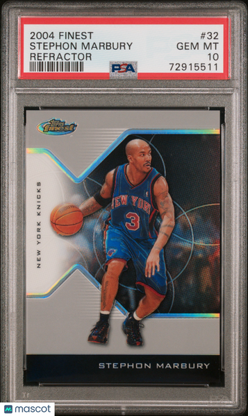 Stephon Marbury - 2004 Finest Refractor PSA 10 50/249