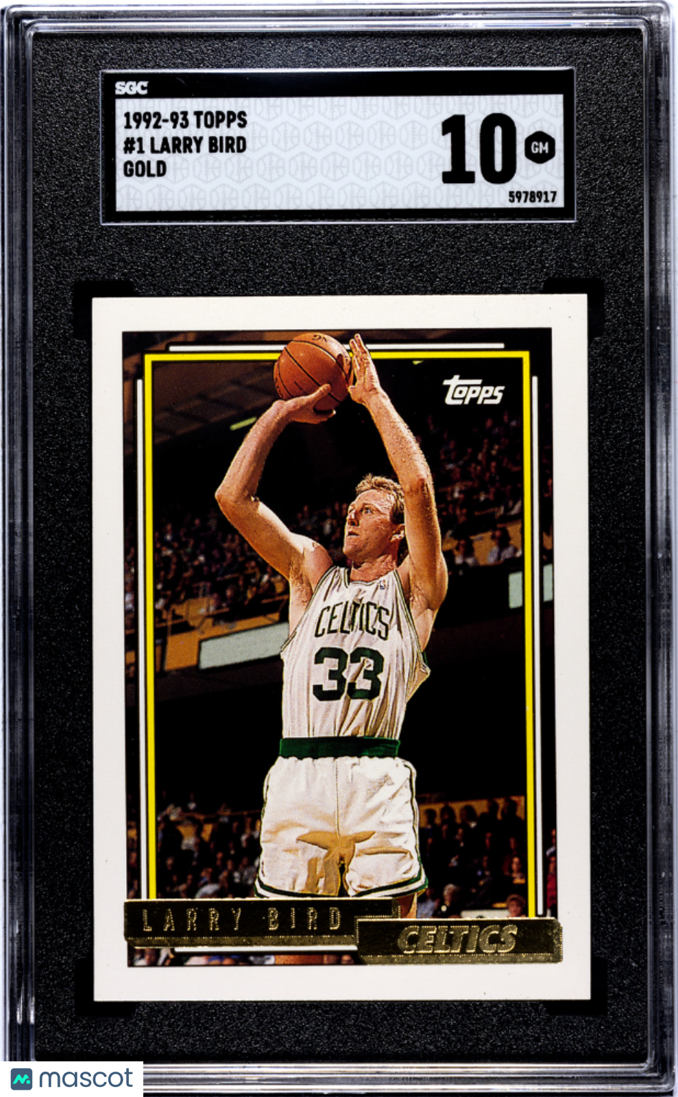 Larry Bird - 1992 Topps Gold SGC 10