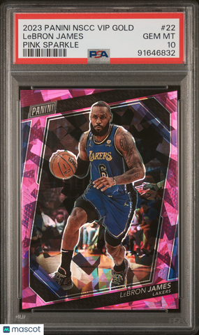 LeBron James - 2023 Panini National Vip Gold Pink Sparkle PSA 10 /75
