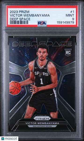 Victor Wembanyama - 202-24 Panini Prizm Deep Space Rookie PSA 9